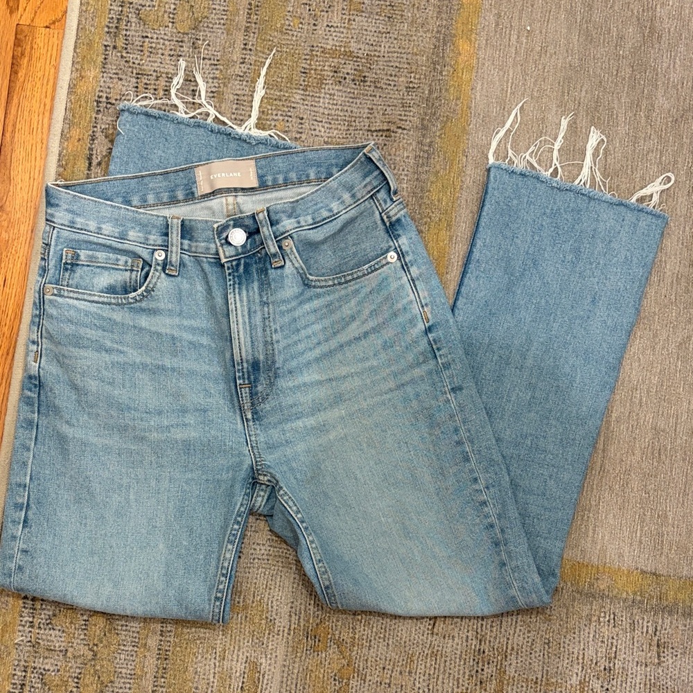 Everlane high rise kick crop Jeans - Picture 2 of 7